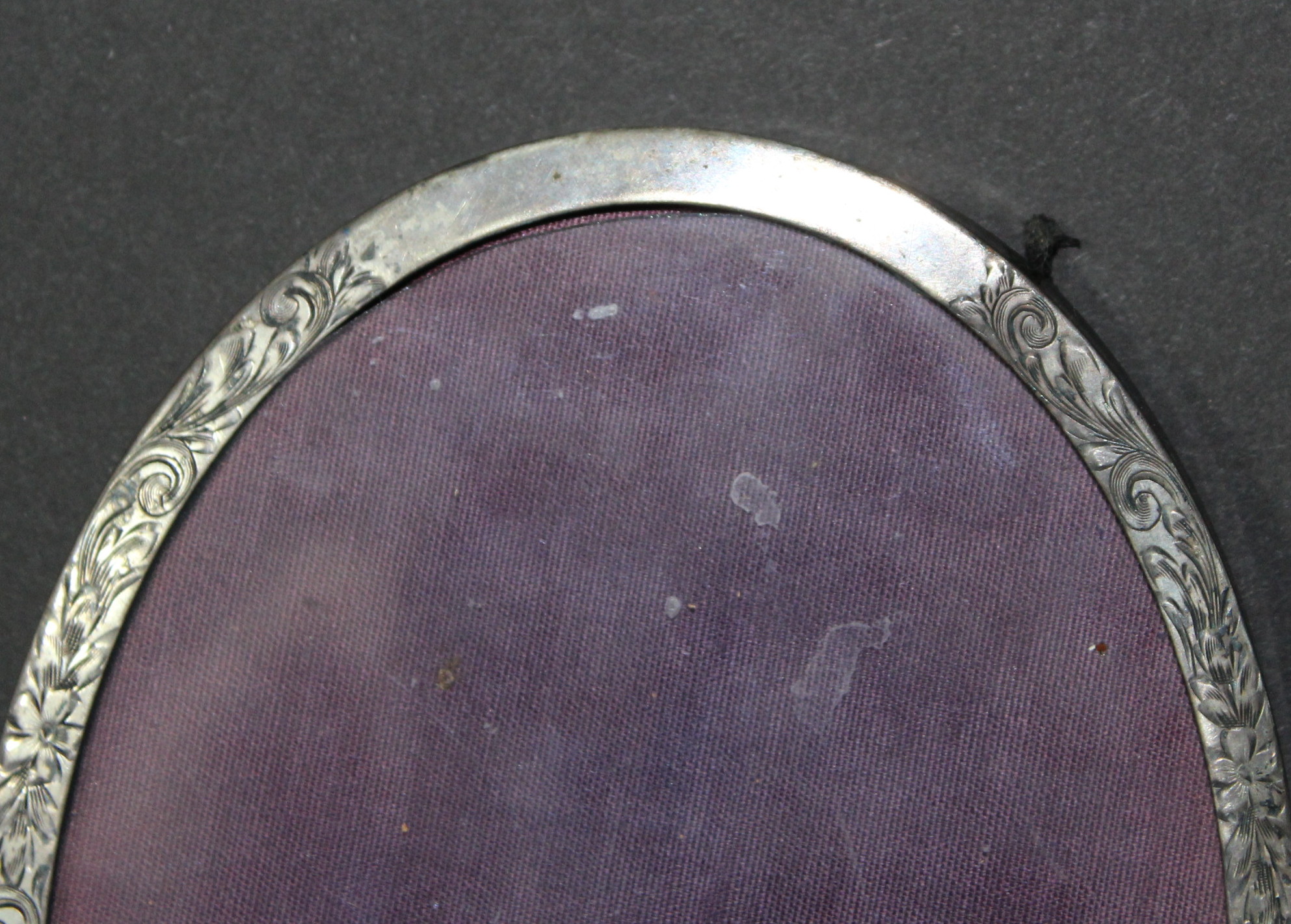 Vintage Writing Desk and Antique Sterling Picture Frame