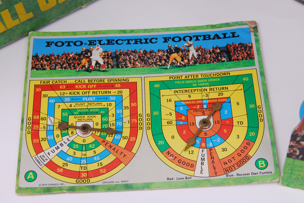 Vintage Foto-Electric Football Hall of Fame Game