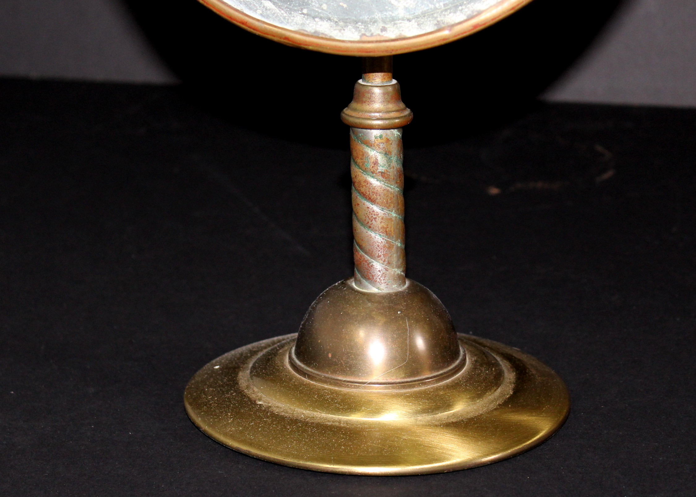 Antique Brass Shaving Mirror