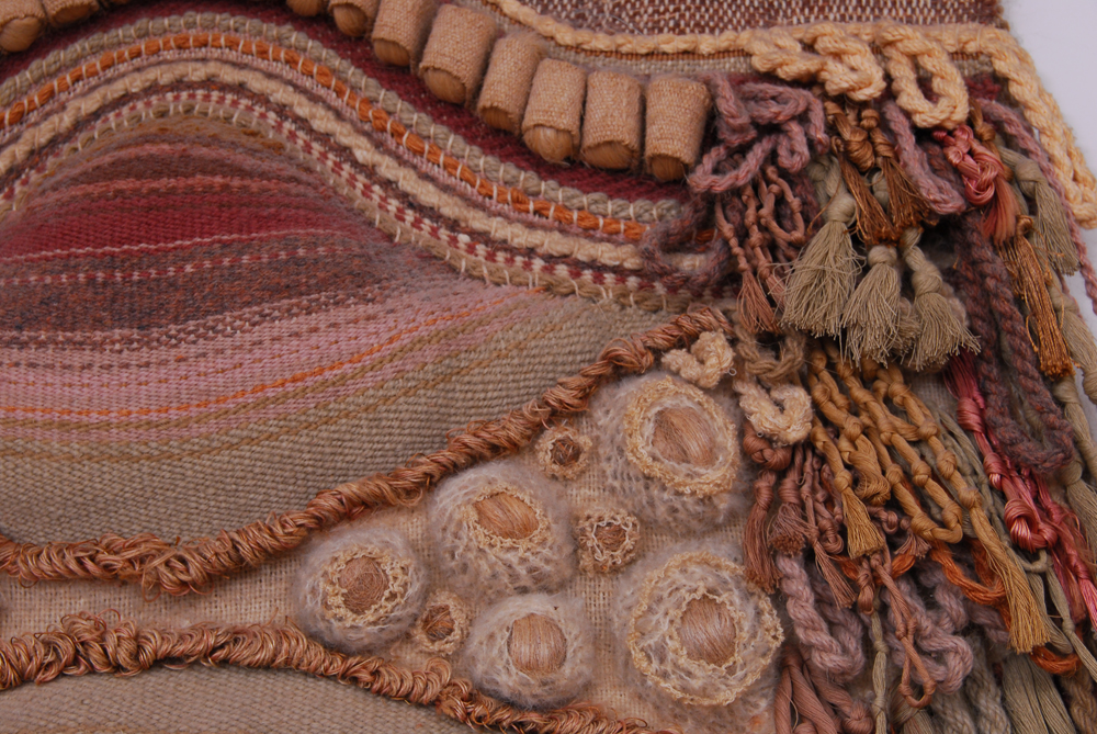 Handmade Hanging Fiber Art Sculpture