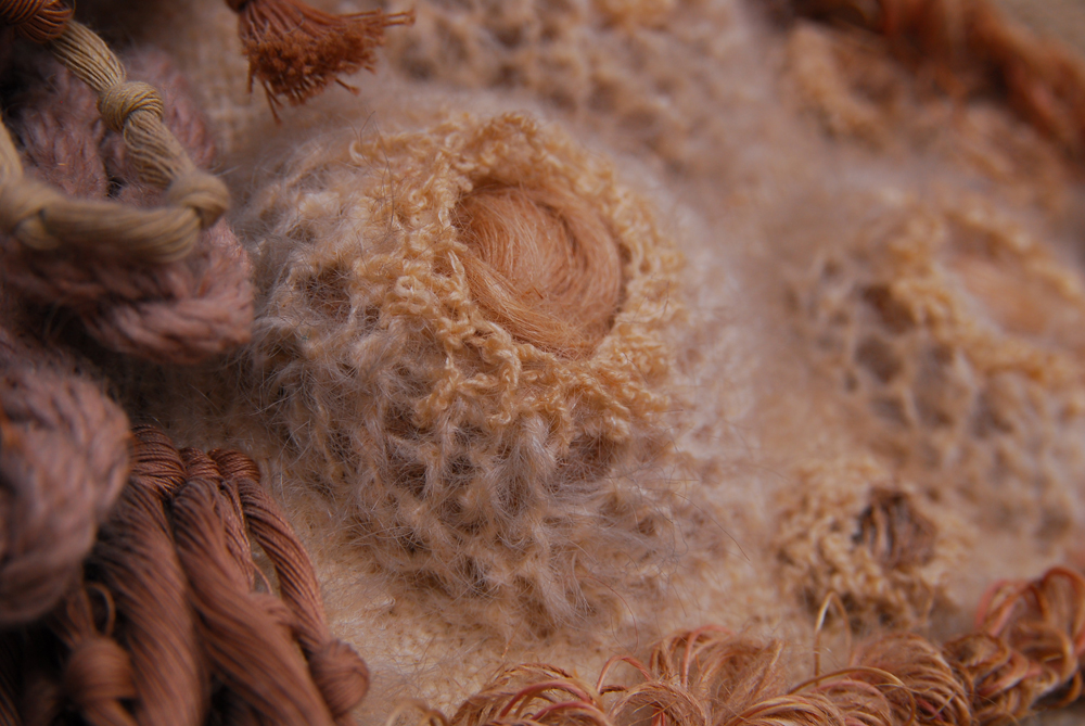 Handmade Hanging Fiber Art Sculpture