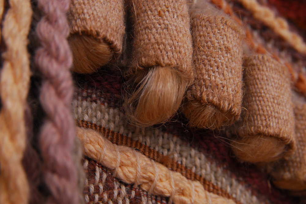 Handmade Hanging Fiber Art Sculpture