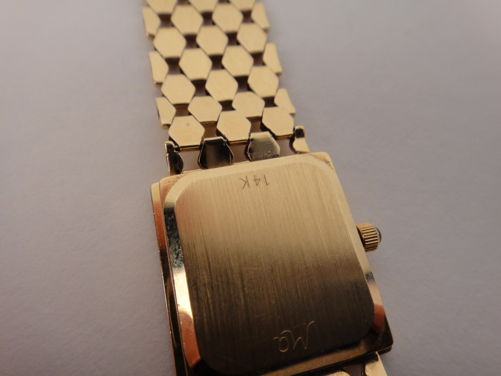 14k Yellow Gold Michael Anthony Ladies Watch w/Diamonds