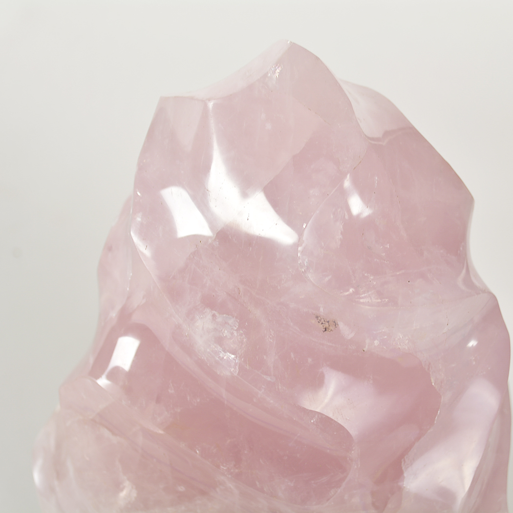 Abstract Rose Quartz Sculptures