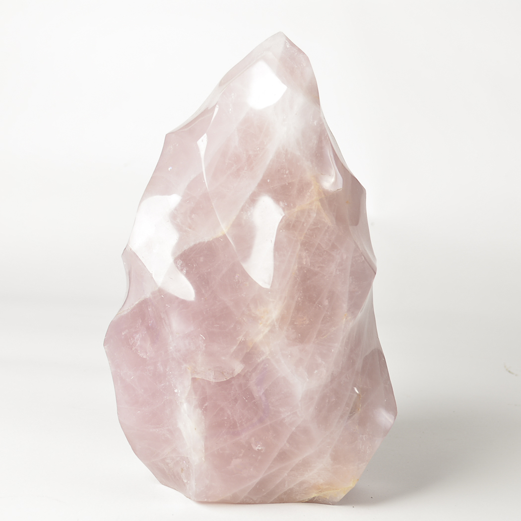 Abstract Rose Quartz Sculptures