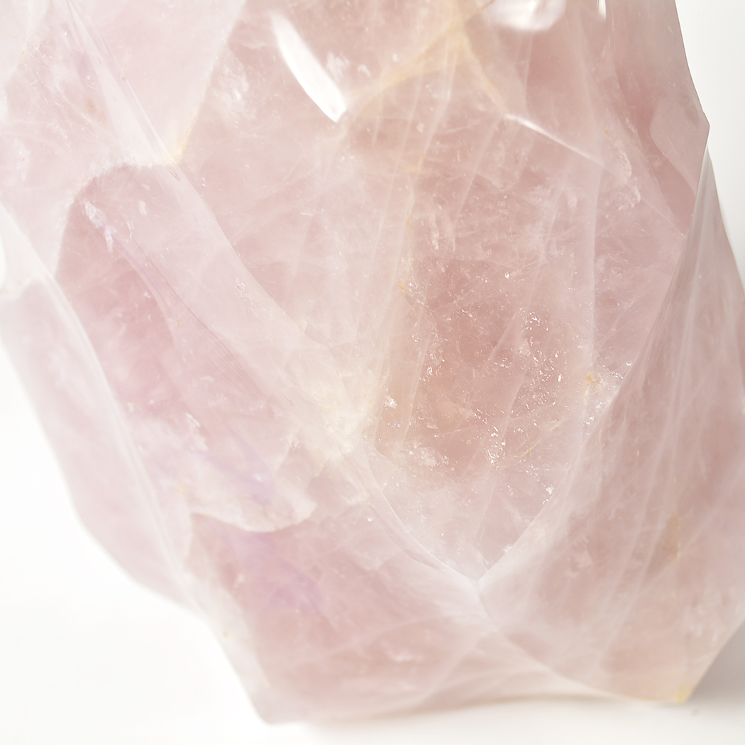 Abstract Rose Quartz Sculptures