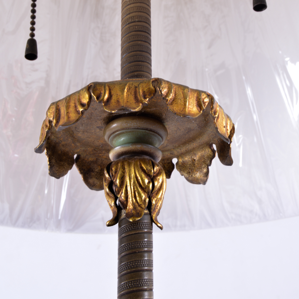 Antique Floor Lamp with Marble Base