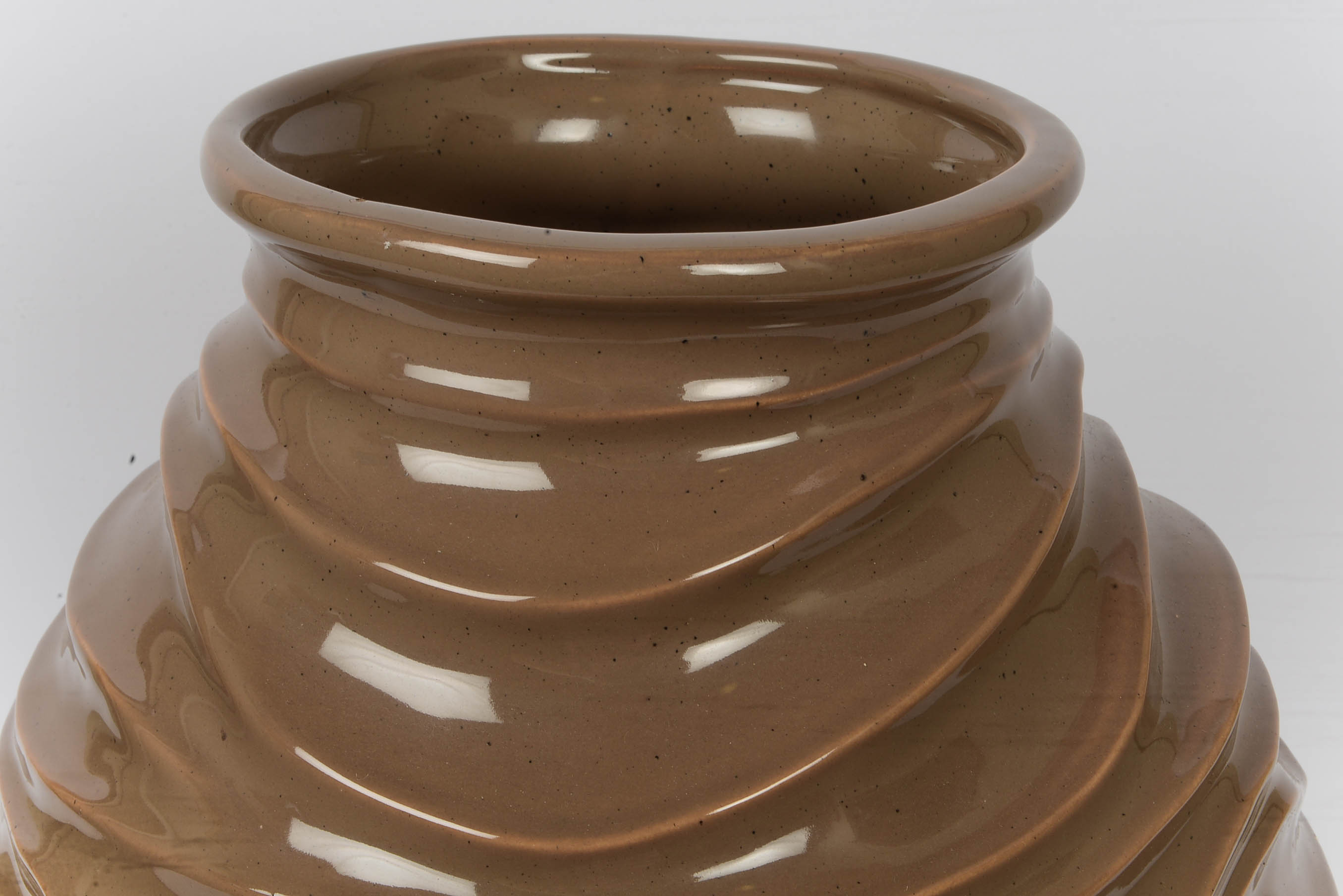 Decorative Ceramic Vase in Mocha