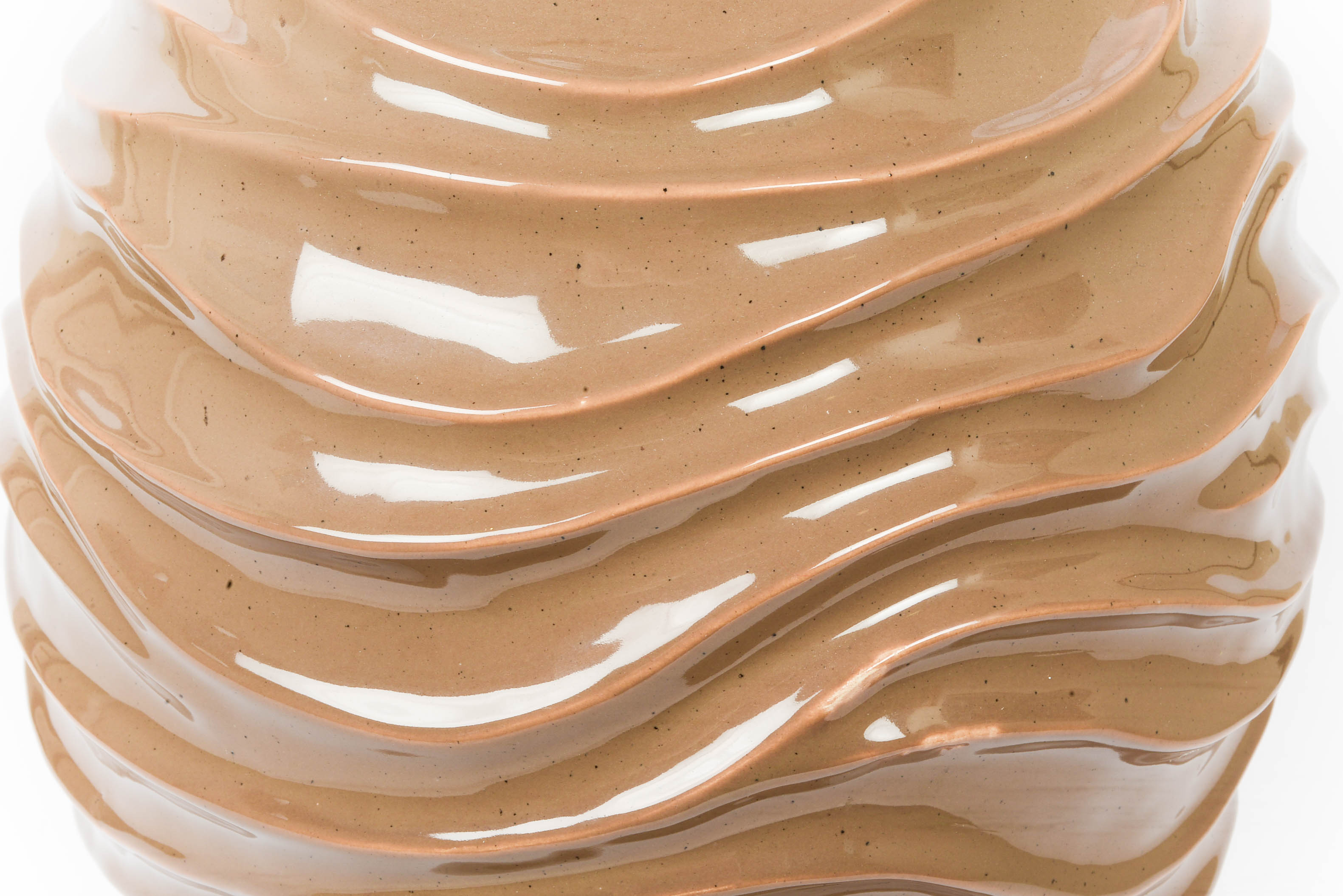 Decorative Ceramic Vase in Mocha