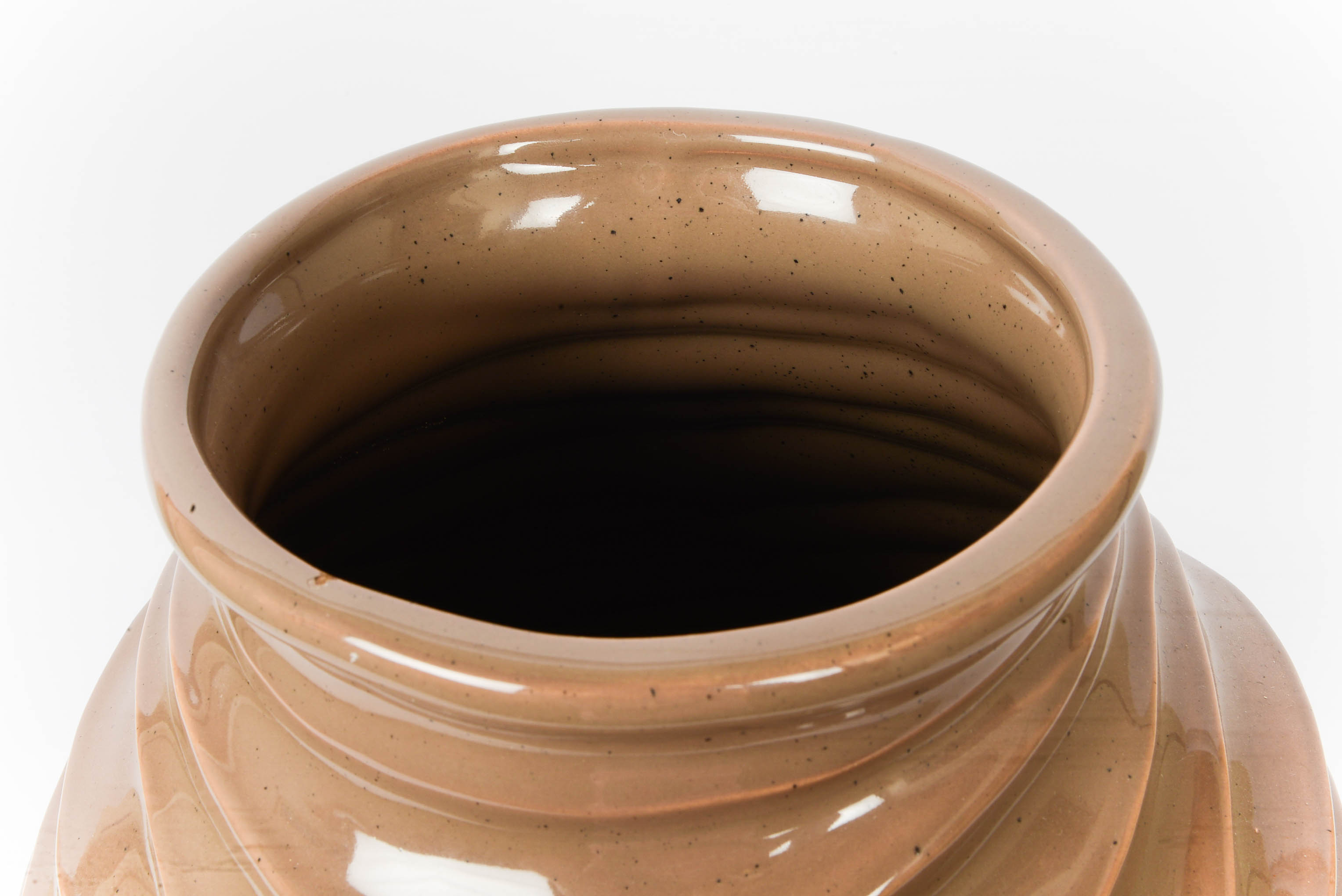 Decorative Ceramic Vase in Mocha