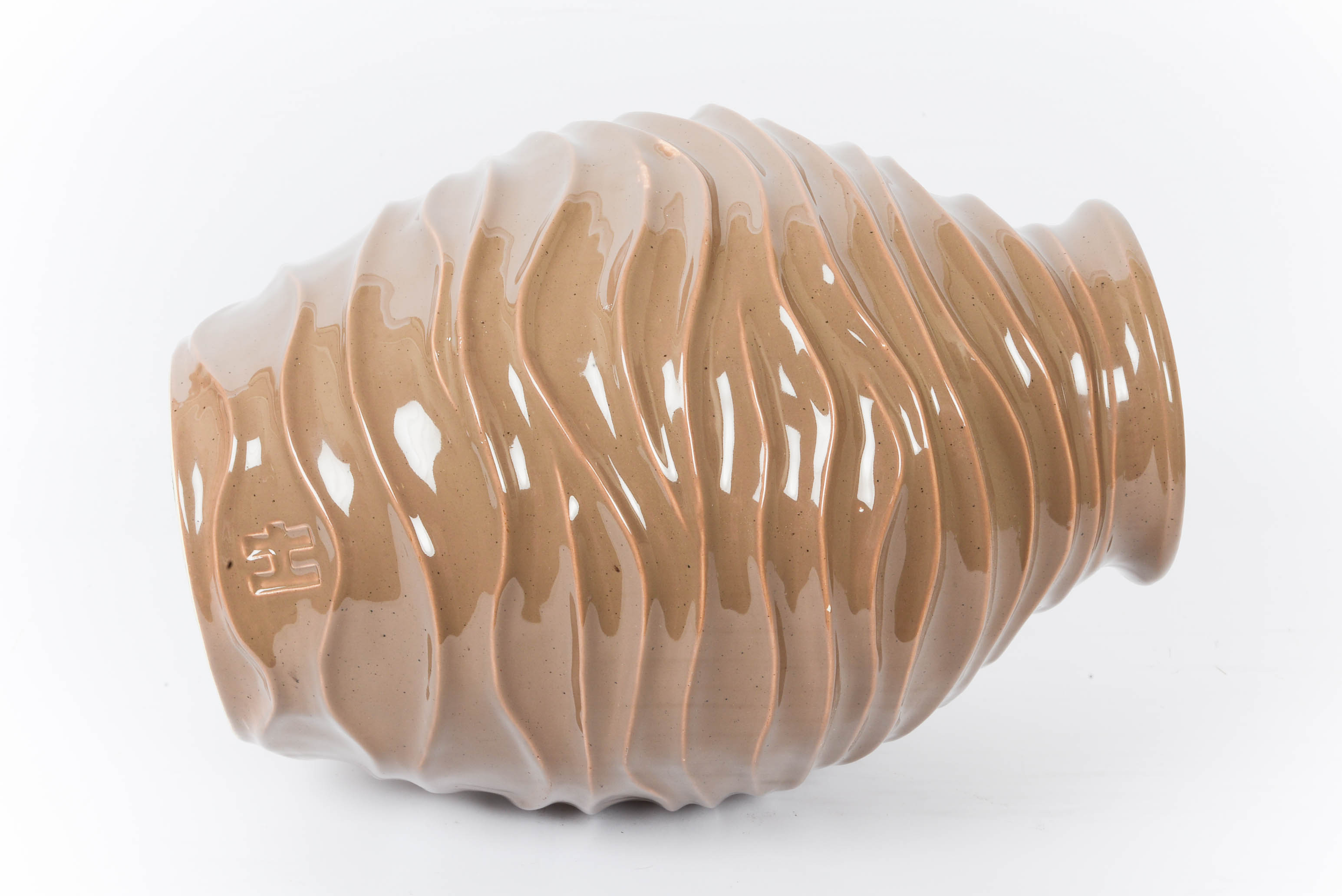 Decorative Ceramic Vase in Mocha