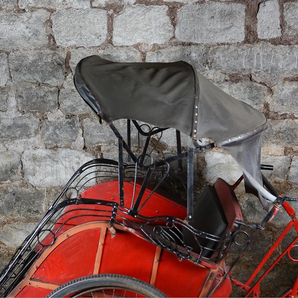 Vintage Reverse Pedal Indian Rickshaw Tricycle