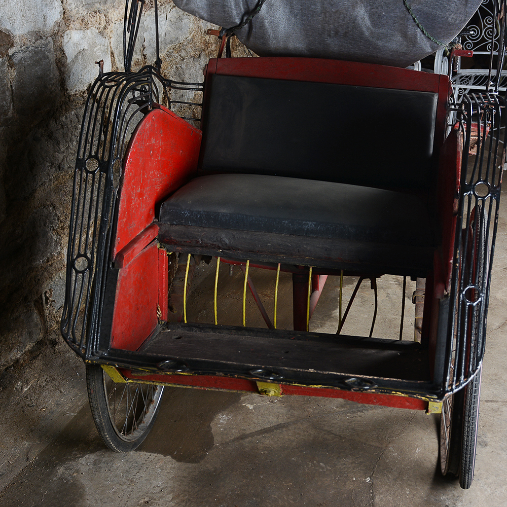 Vintage Reverse Pedal Indian Rickshaw Tricycle