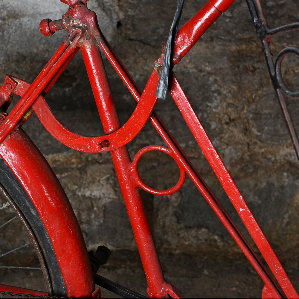 Vintage Reverse Pedal Indian Rickshaw Tricycle