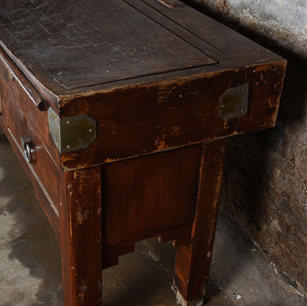 Vintage Butcher's Block Prep Table