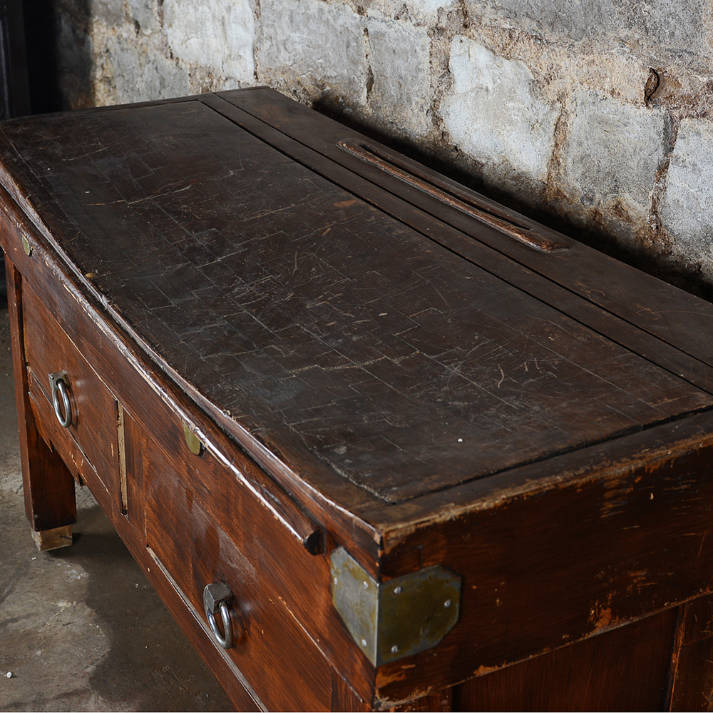 Vintage Butcher's Block Prep Table
