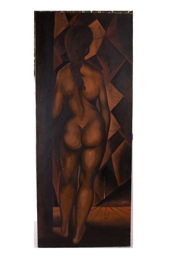 Original Oil on Canvas Painting of a Nude by Gus Nall