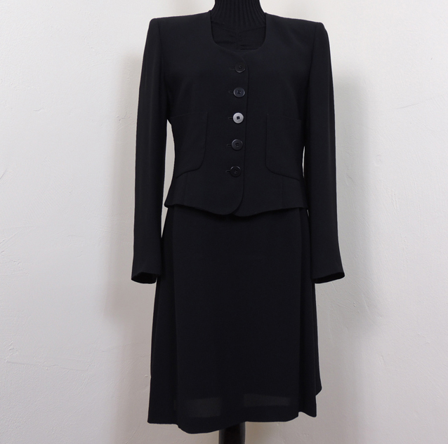 Georgio Armani Black Dress with Matching Jacket