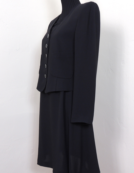 Georgio Armani Black Dress with Matching Jacket