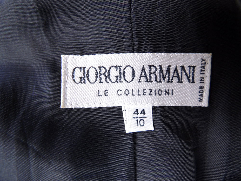 Georgio Armani Black Dress with Matching Jacket