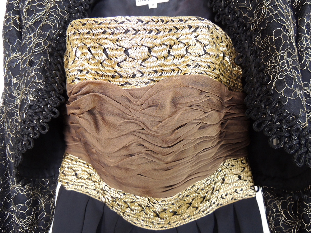 Liancarlo for Saks Fifth Avenue Strapless Palazzo Pants and Bolero Jacket Set