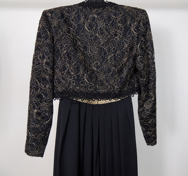 Liancarlo for Saks Fifth Avenue Strapless Palazzo Pants and Bolero Jacket Set