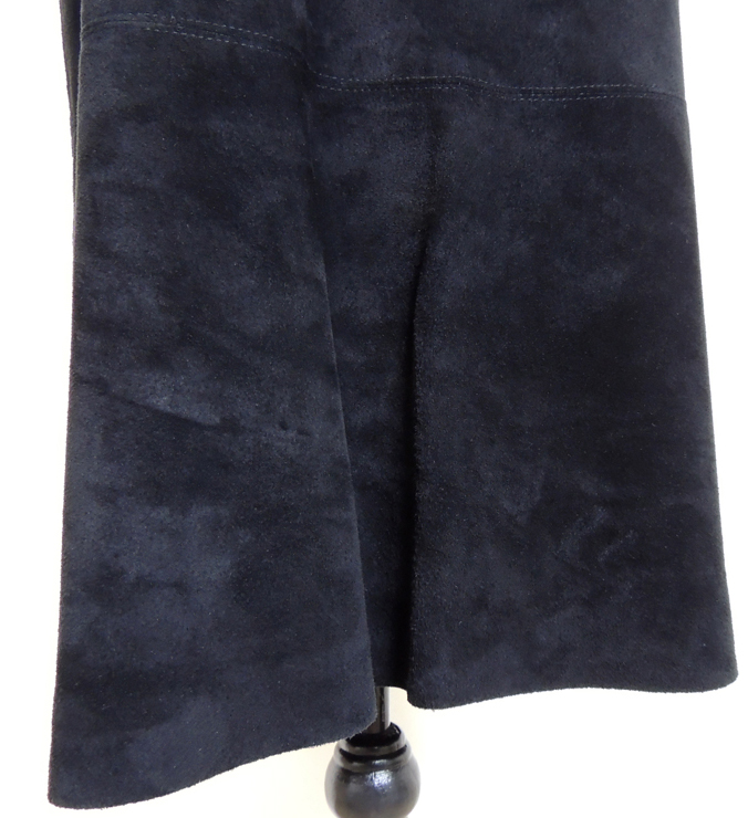 Rodier Black Suede Sleeveless Dress