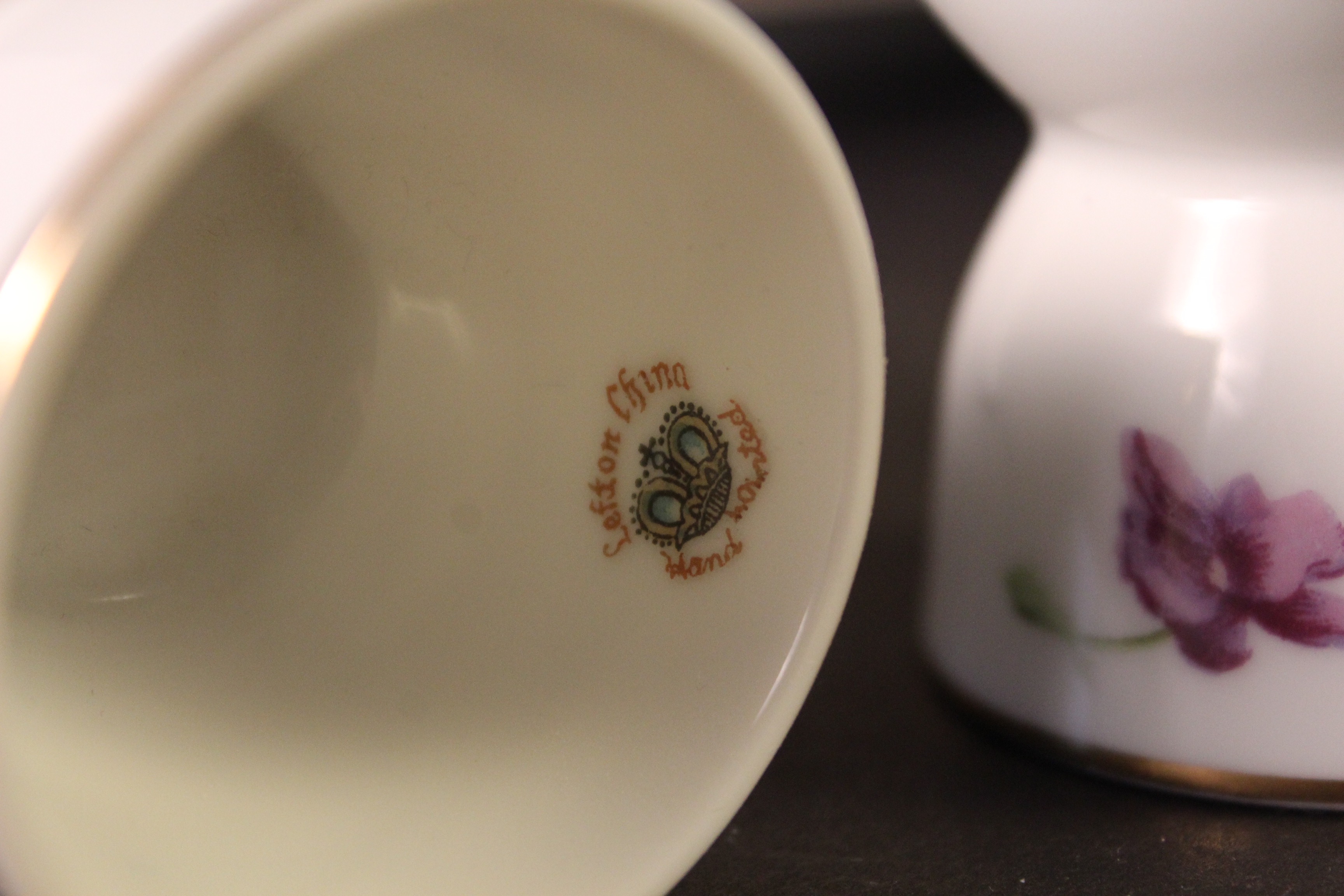 Set of Rossetti Chicago "Spring Violets" Hand Painted China