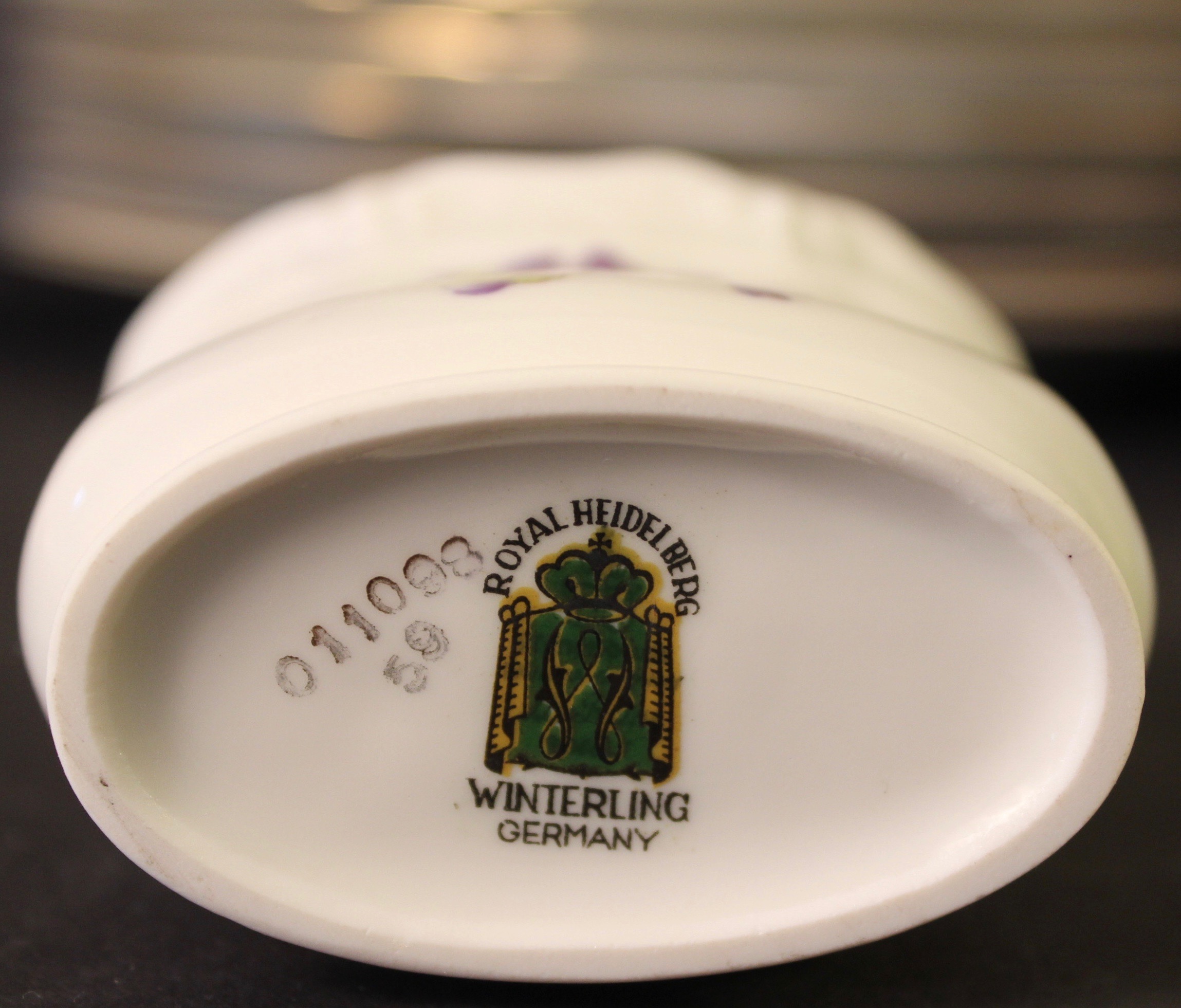 Set of Rossetti Chicago "Spring Violets" Hand Painted China