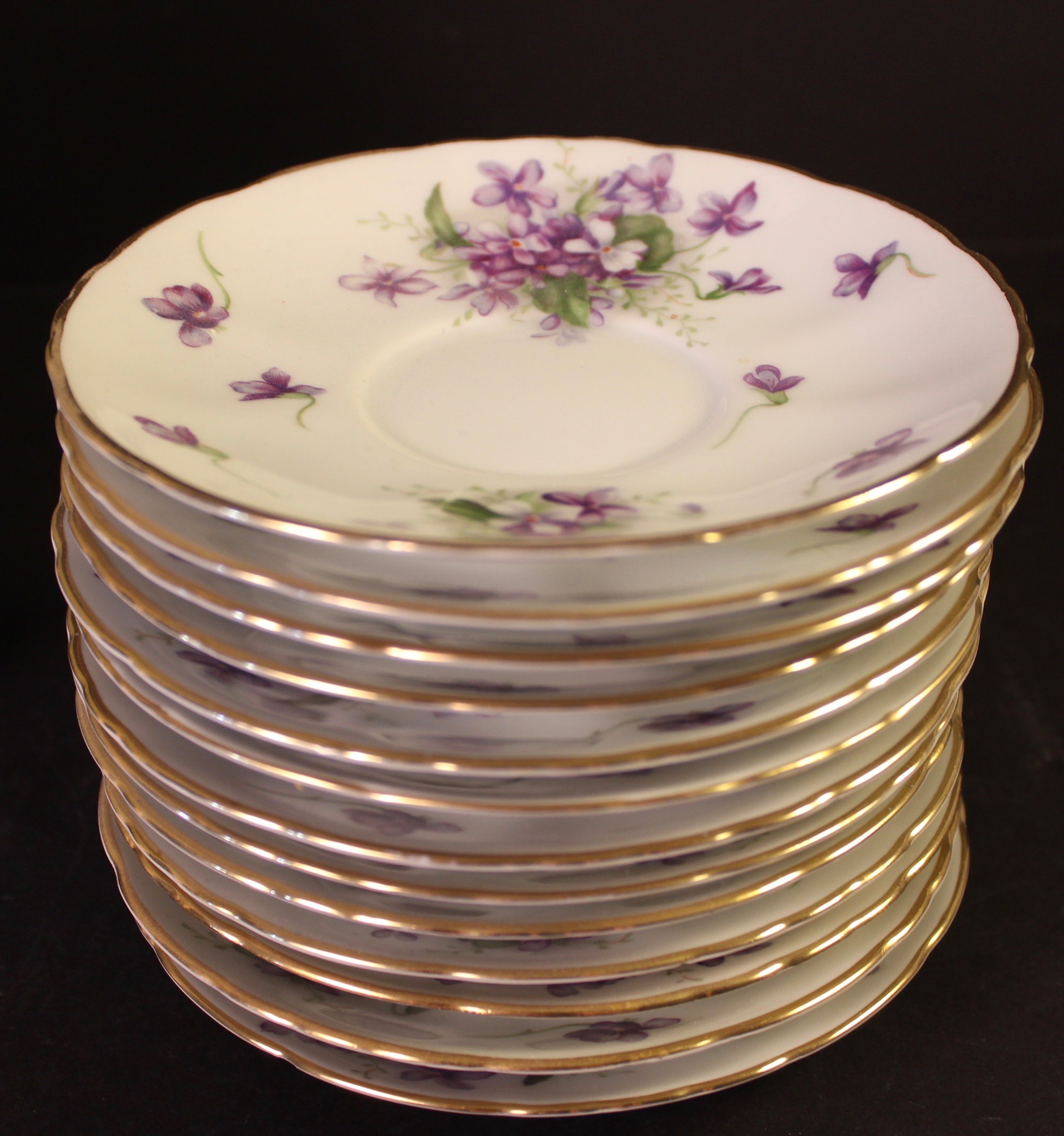 Set of Rossetti Chicago "Spring Violets" Hand Painted China