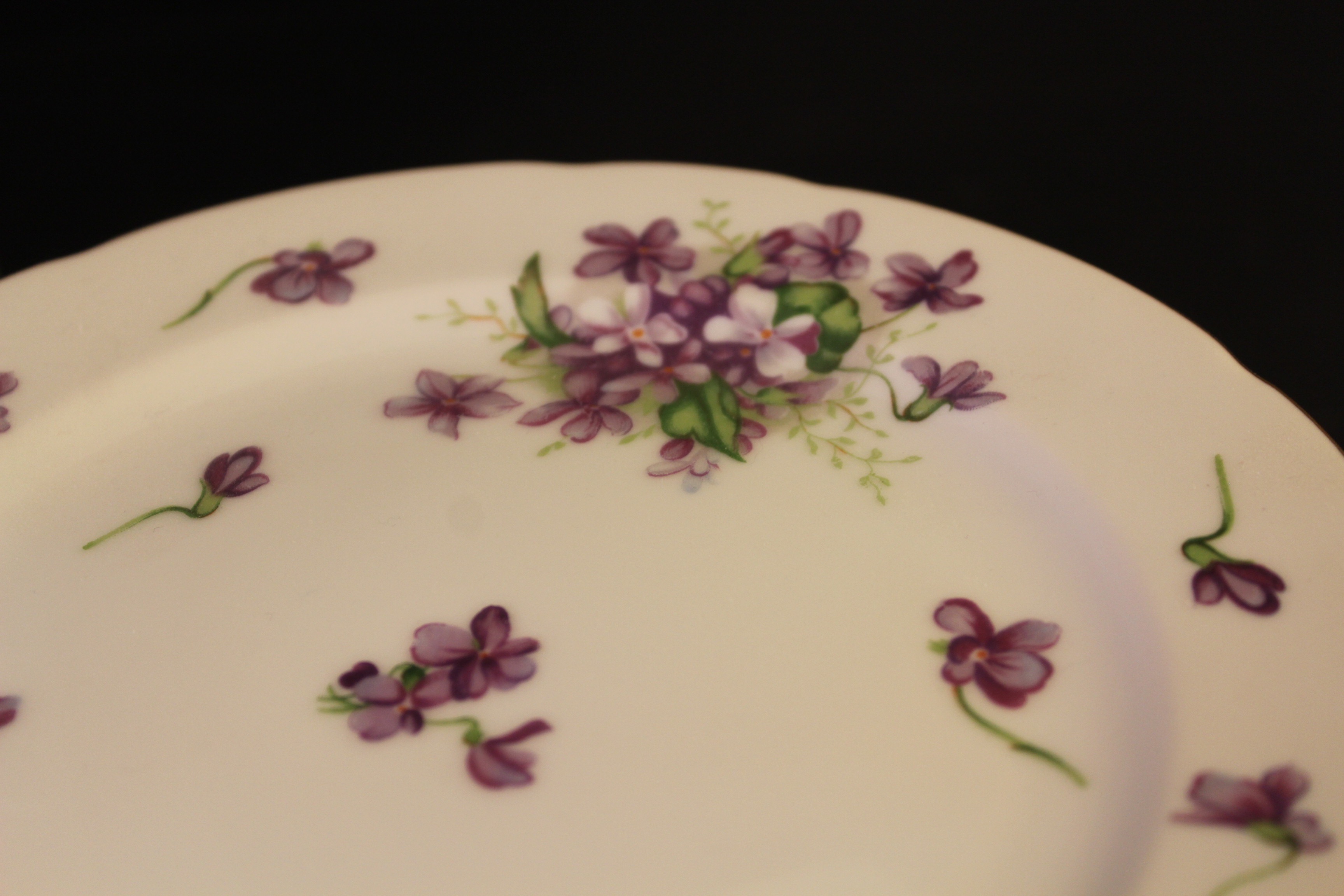 Set of Rossetti Chicago "Spring Violets" Hand Painted China