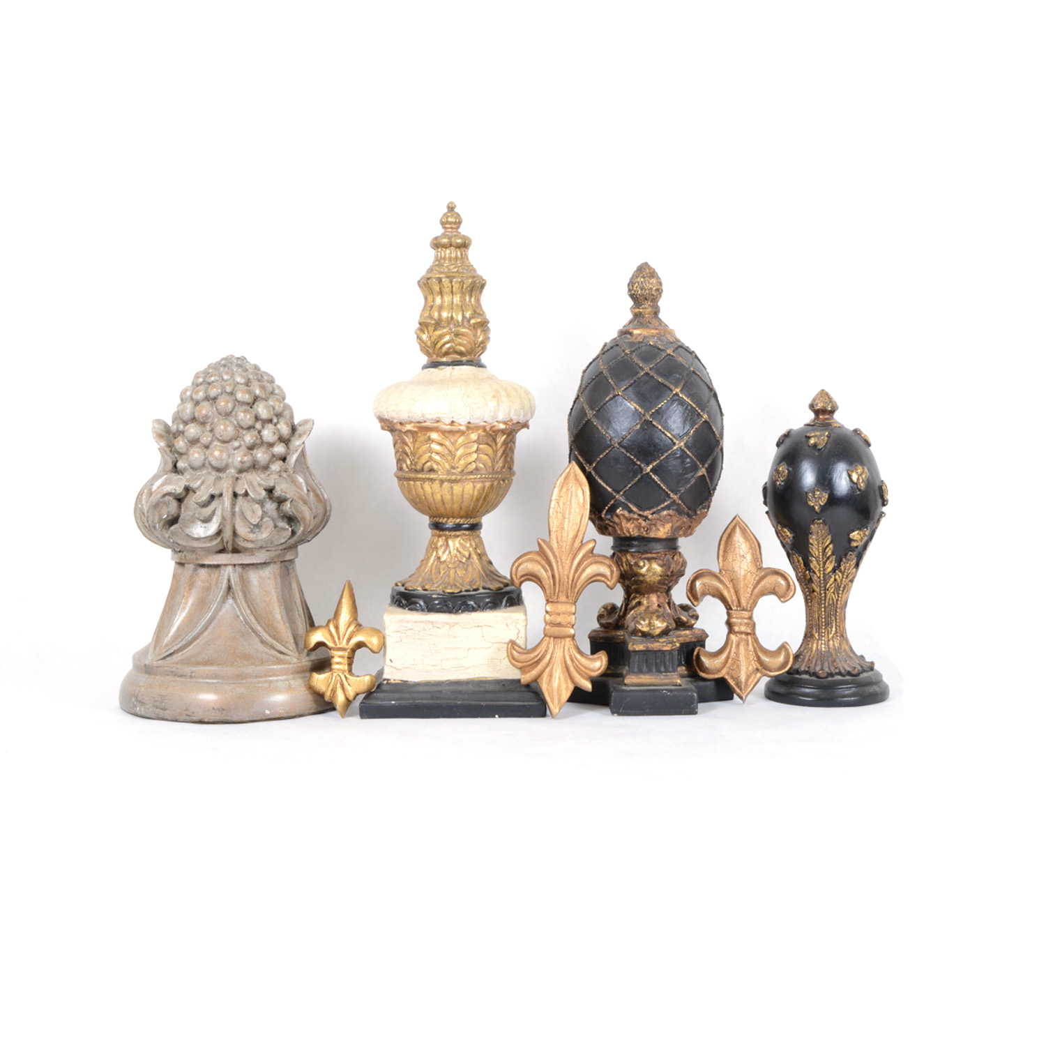 Home Decor Finials and Fleur-De-Lis