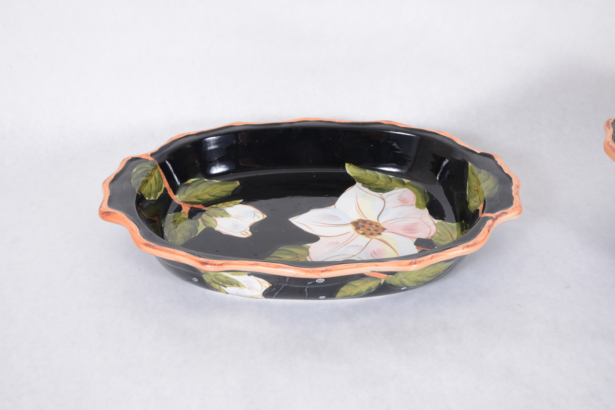 Gibson Elite Hand Painted Casserole Dishes