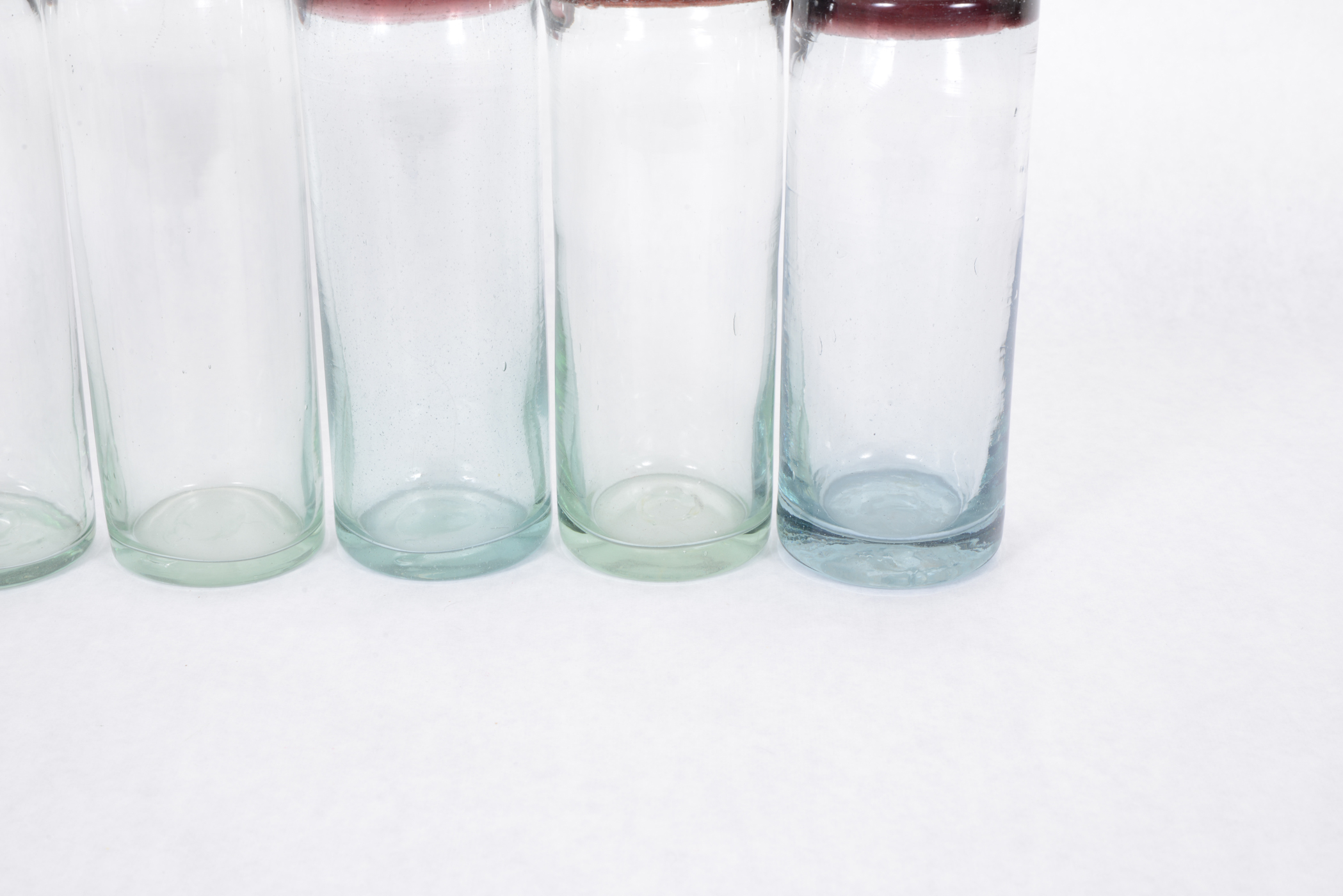 Brown Rimmed Drinking Glasses