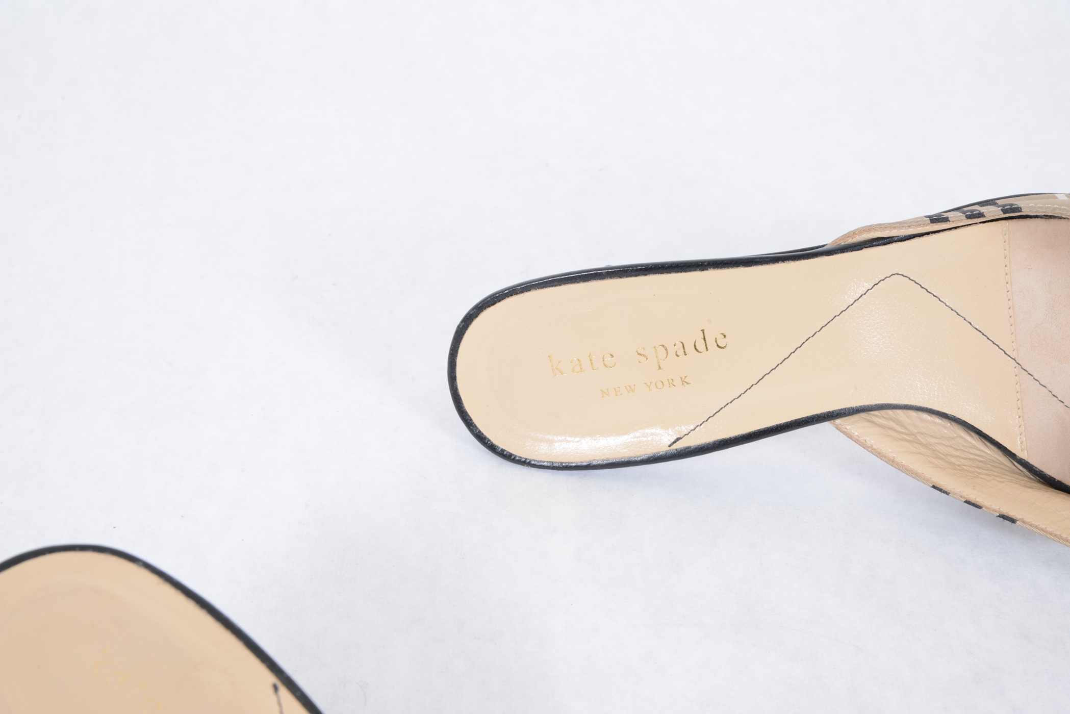 Kate Spade Satin Striped Mules