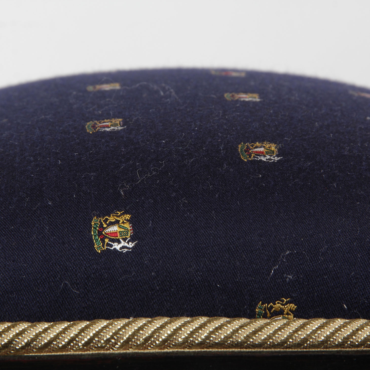 Small Metal Stool with Cushion Seat