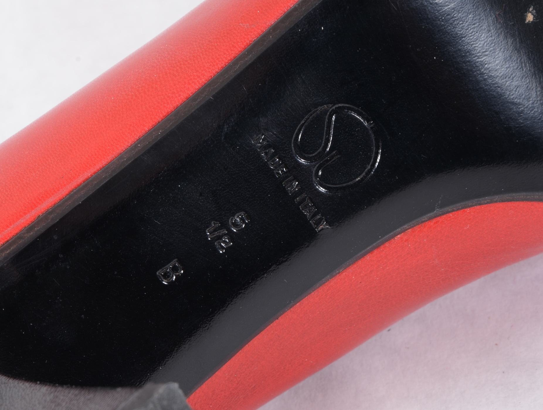 St. John Red Leather Heels