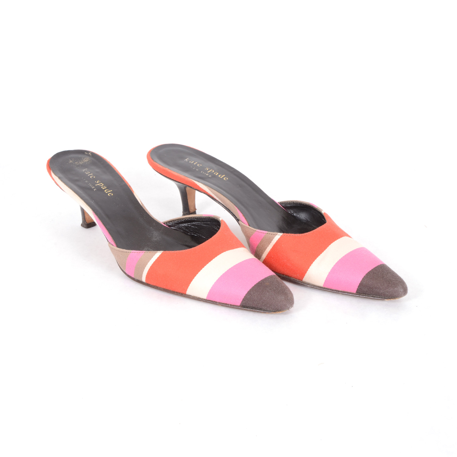Kate Spade Striped Mules