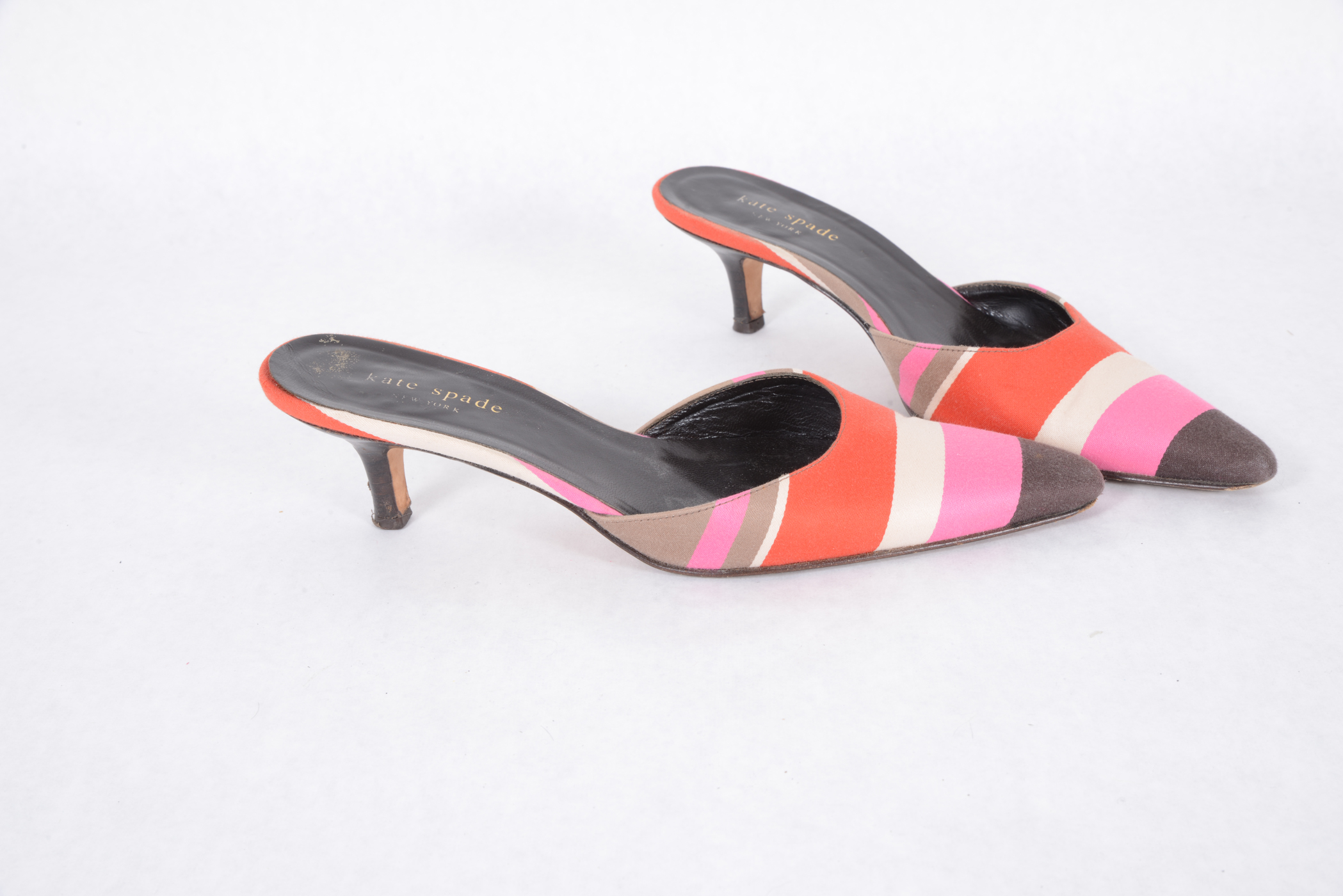 Kate Spade Striped Mules