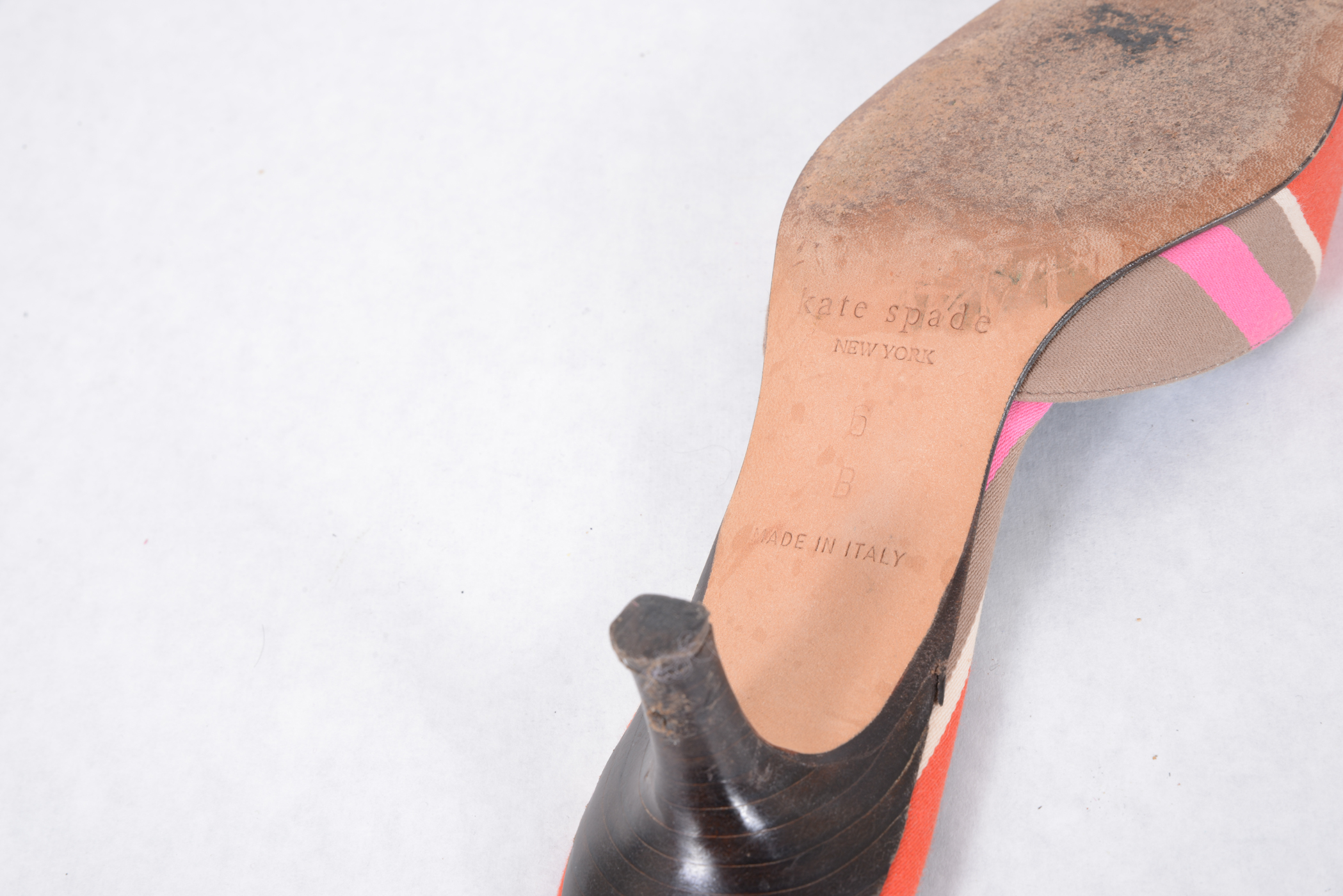 Kate Spade Striped Mules