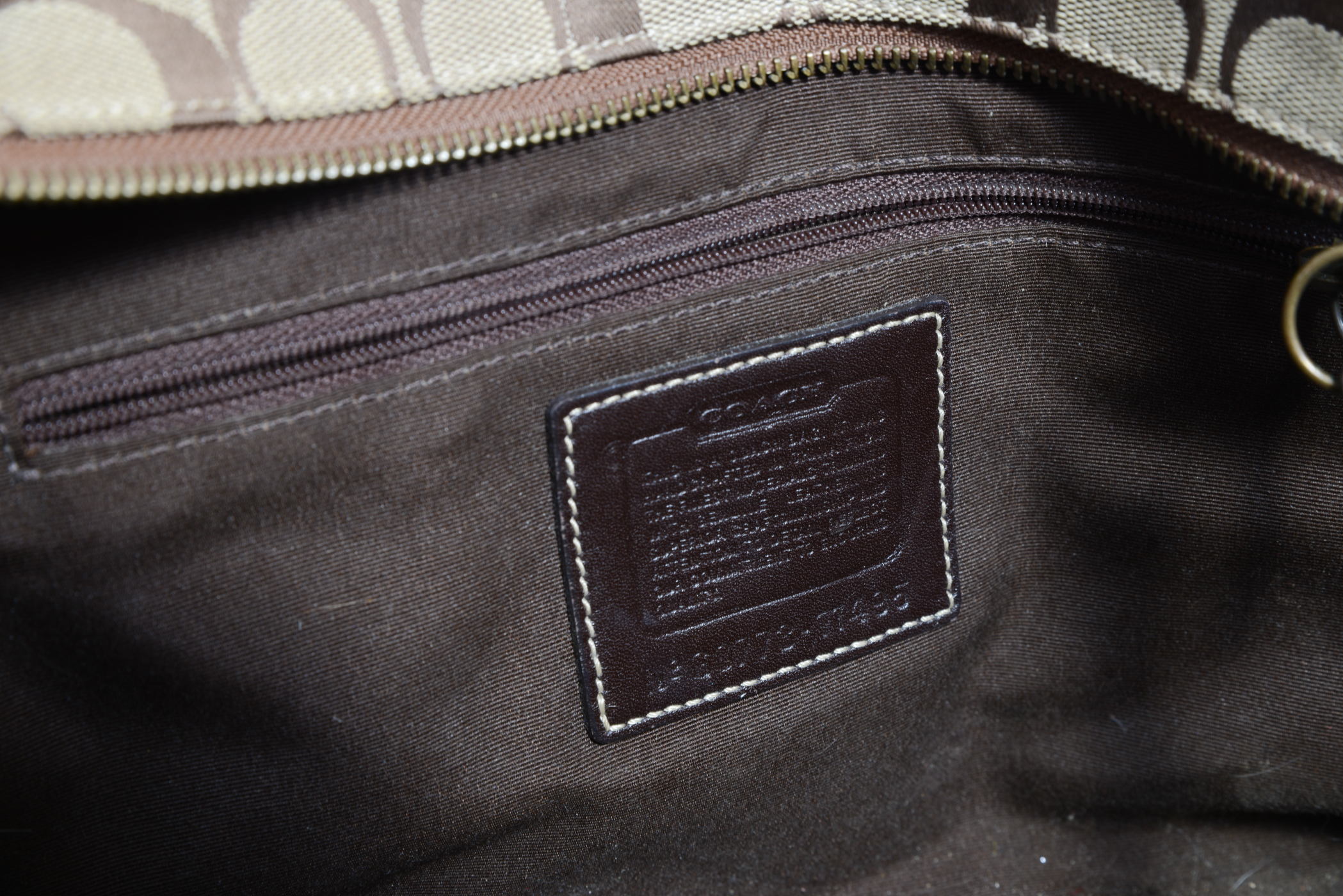 Coach "Carly" Fall Patchwork Hobo Handbag