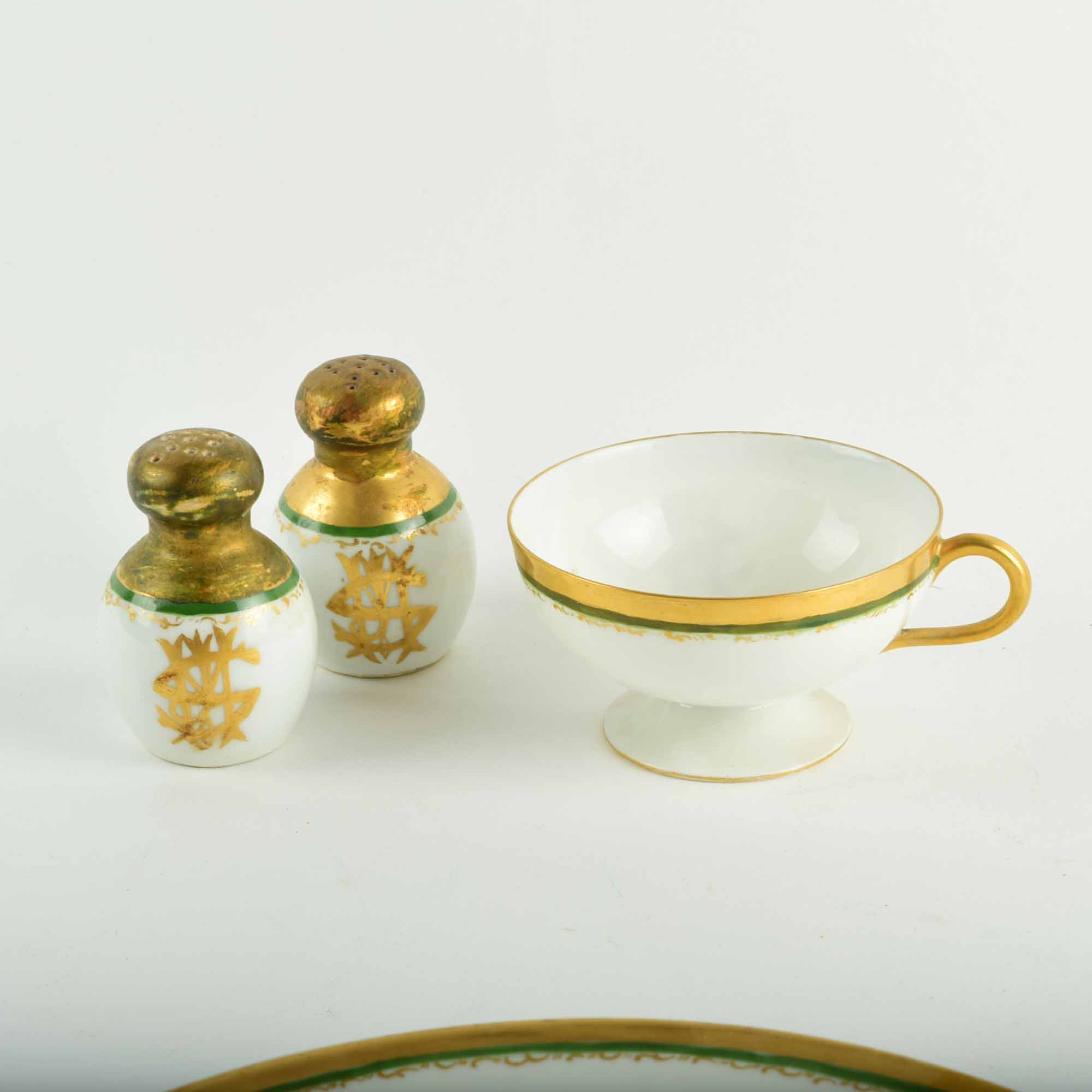 Collection of Beleek and Limoges Tableware