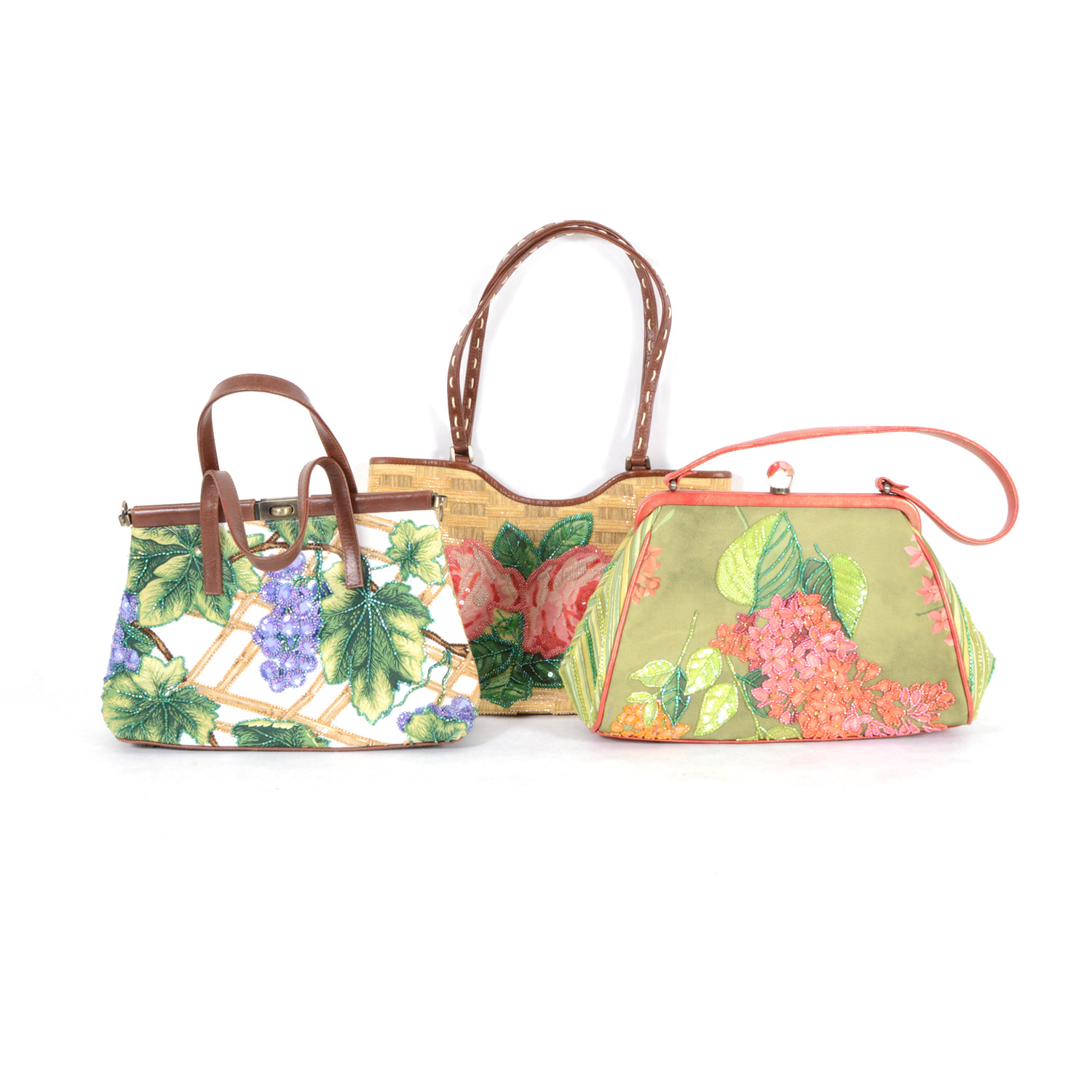 Trio of Isadora Fiore Beaded Purses