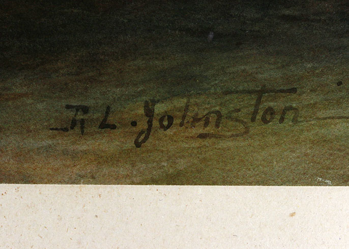 Original Watercolor Painting by Reuben Le Grande Johnston