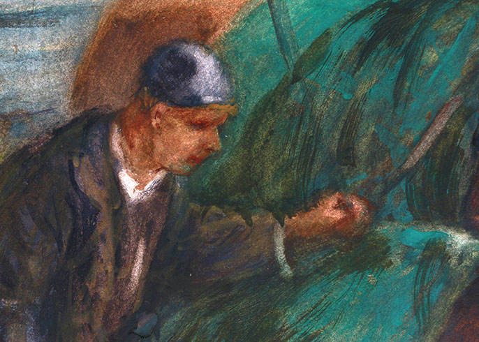 Original Watercolor Painting by Francis William Van Vreeland