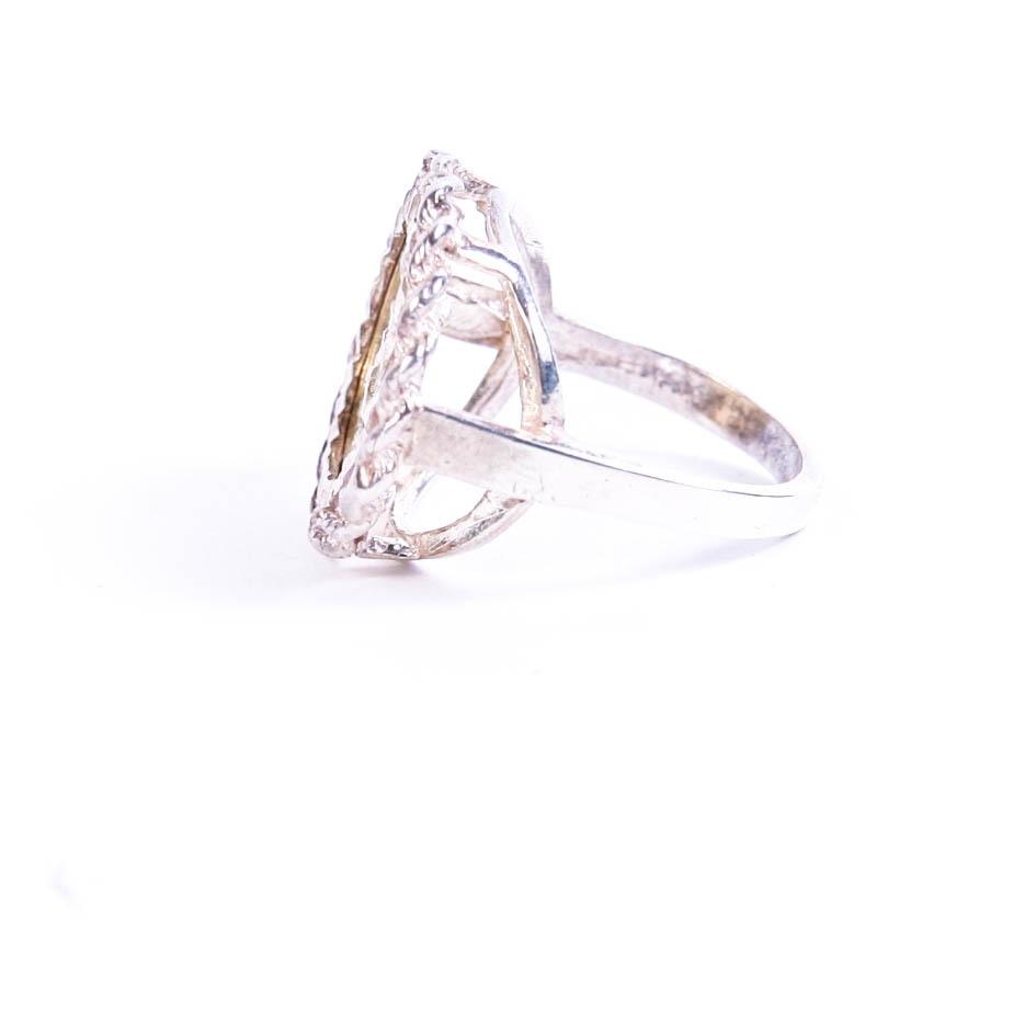Sterling Silver Guardian Angel Ring