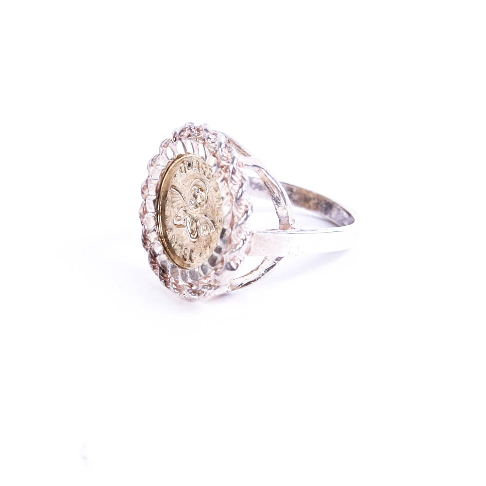 Sterling Silver Guardian Angel Ring