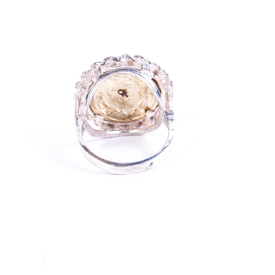 Sterling Silver Guardian Angel Ring