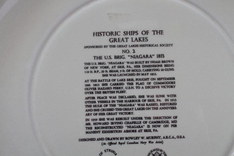 Group of Decorative Wedgwood "Historic Ships of the Great Lakes" Plates