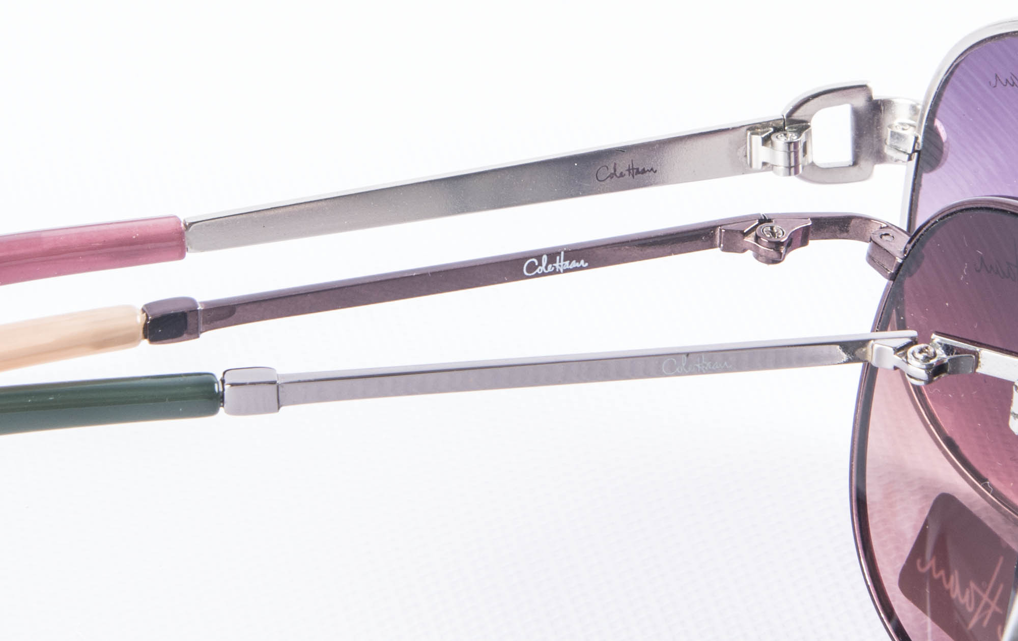 Three Pairs of Cole Haan Aviator Sunglasses